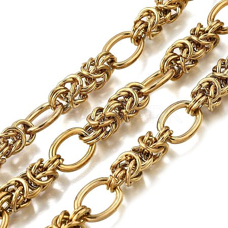 Ion Plating(IP) 304 Stainless Steel knot with Oval Link Chains CHS-S012-06G-1