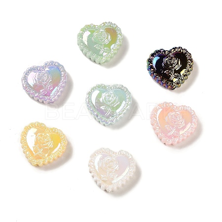 Iridescent Acrylic Beads OACR-P020-06-1