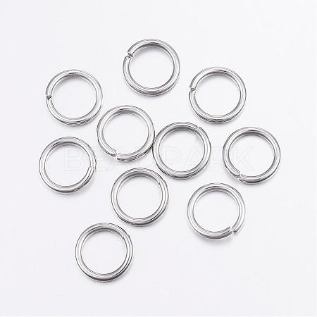Tarnish Resistant 304 Stainless Steel Open Jump Rings STAS-P151-02-1