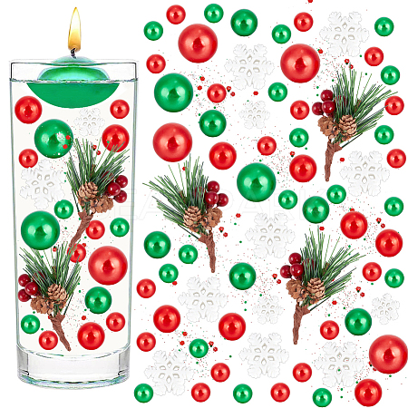 BENECREAT DIY Christmas Vase Fillers for Centerpiece Floating Candles DIY-BC0006-85-1