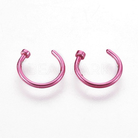 316 Stainless Steel Nose Nose Ring AJEW-P070-01A-1