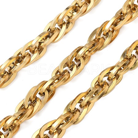 Ion Plating(IP) 304 Stainless Steel Rope Chains CHS-H025-16G-01-1