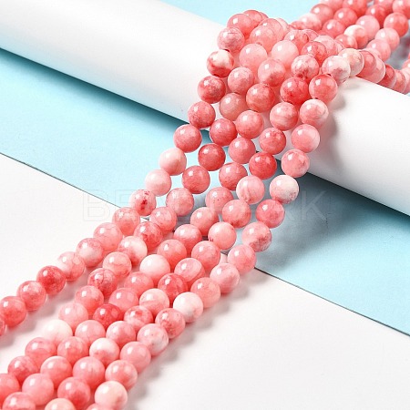 Natural Green Jade Beads Strands G-G757-04-12mm-1