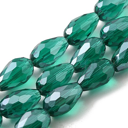 Electroplate Glass Beads Strands EGLA-R008-11x8mm-2-1