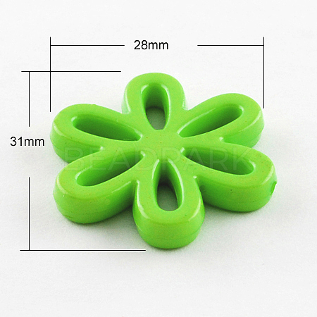 Opaque Acrylic Beads SACR-R783-01-1