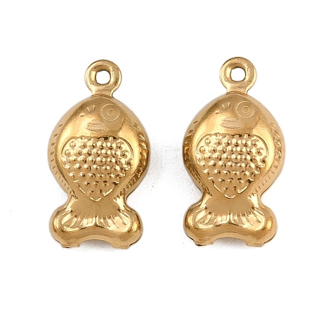 304 Stainless Steel Pendants STAS-L297-02G-1