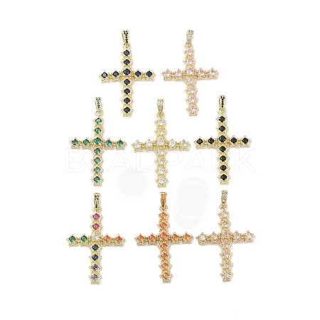 Golden Brass with Glass Pendants KK-A209-15G-1