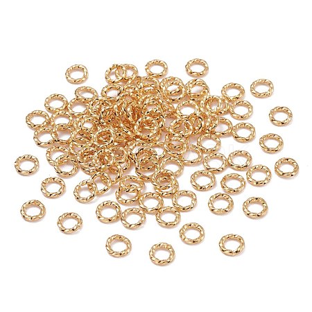 Brass Open Jump Rings X-KK-F824-110A-G-1