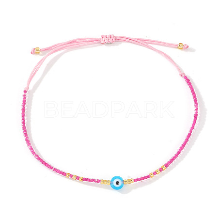 Glass Seed Beaded Braided Bracelets WV7941-8-1