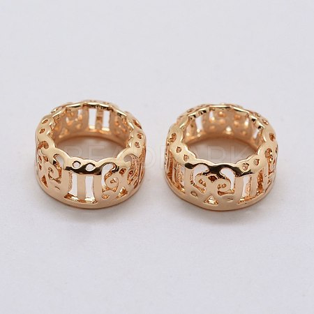 Brass Sew on Prong Settings X-KK-E753-09LG-10mm-1