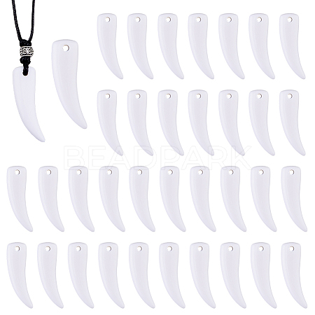100Pcs Opaque Acrylic Pendants MACR-FH0001-29-1