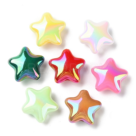 UV Plated Acrylic Beads SACR-G034-01-1