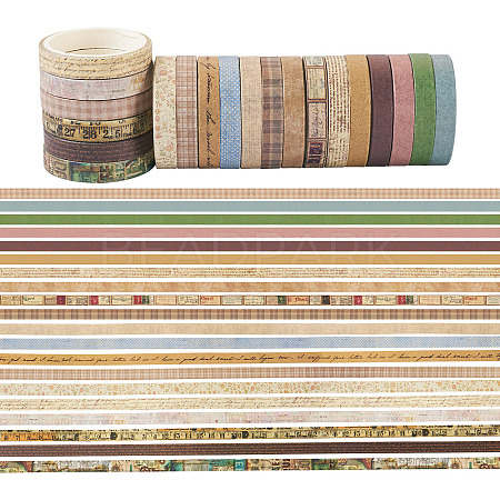 20 Rolls Paper Adhesive Tape Set DIY-TAC0023-42A-1