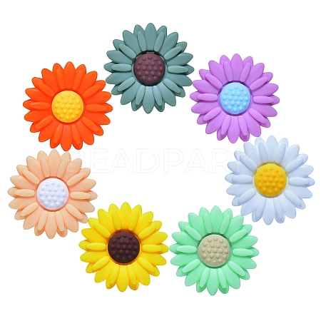 Food Grade Eco-Friendly Silicone Focal Beads FIND-PW0005-04-1