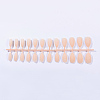 Solid Colors Matte Plastic False Nails Full Cover Fake Nails Tips MRMJ-T031-15-18-1