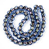 Handmade Foil Glass Beads Strands FOIL-N029-05B-2