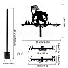 Orangutan Iron Wind Direction Indicator AJEW-WH0265-002-4