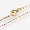 304 Stainless Steel Coreana Chain Necklaces NJEW-G313-22G-2