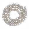 Electroplate Glass Beads Strands EGLA-A034-J6mm-A15-3