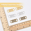 DICOSMETIC 72Pcs 3 Colors Zinc Alloy Connector Charms FIND-DC0003-69-3