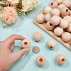30Pcs Wood Beads WOOD-OC0004-40B-3