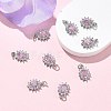 SHEGRACE Brass Micro Pave Cubic Zirconia Pendants XGRQ2O306-446B-P-4