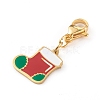 Christmas Themed 316 Surgical Stainless Steel Enamel Charms HJEW-JM00458-05-2