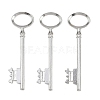 Tibetan Style Alloy Skeleton Key Large Pendants LS-TIBEP-S105-P-RS-1