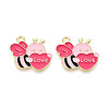 Valentine's Day Alloy Enamel Pendants ENAM-T023-13B-1