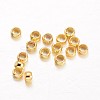 Rondelle Brass Crimp Beads LS-X-KK-L134-32G-2
