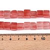 Cherry Quartz Glass Beads Strands G-T139-8x8-37A-5