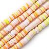 Handmade Polymer Clay Beads Strands CLAY-R089-6mm-T02B-52-1