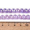 Anti-Tarnish Electroplate Glass Beads Strands X-GLAA-N064-8mm-08-2