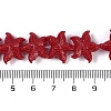 Synthetic Coral Dyed Carved Beads Strands CORA-K009-06B-04-4