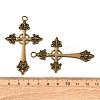 Cross Tibetan Style Alloy Big Pendants LS-TIBEP-Q058-04AB-FF-3