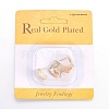 Brass Stud Earring Findings X-KK-R058-190G-3