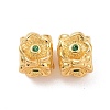 Brass Rhinestones Beads KK-A179-08G-3