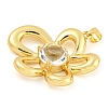 Rack Plating Brass Pendants ZIRC-L100-152G-3