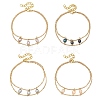 Brass Cable Chains & Rice Natural Cultured Freshwater Pearl Double Layers Bracelets for Women BJEW-JB14135-2