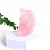 Natural Rose Quartz  Carved Monster Statue PW-WG48037-01-1