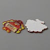 Thanksgiving Day Opaque Acrylic Pendants SACR-WH0006-22A-2