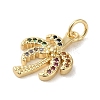 Brass Micro Pave Cubic Zirconia Pendants KK-M283-14A-02-2