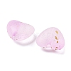Frosted Transparent Acrylic Beads OACR-F013-04-2