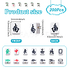 200Pcs Handmade Polymer Clay Beads CLAY-NB0001-73-2