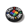 Autism Theme Silicone Focal  Beads SIL-G011-10D-2