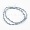 Electroplate Glass Beads Strands EGLA-P018-1mm-FR-B03-2