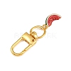 6Pcs Alloy Enamel Fruits Pendant Decorations HJEW-JM04032-5