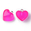 Transparent Resin Pendants X-RESI-R429-30E-2