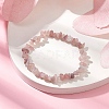 Natural Rose Quartz Beads Kids Bracelets BJEW-JB10611-08-2