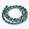 Electroplate Glass Beads Strands EGLA-D015-15x10mm-27-1
